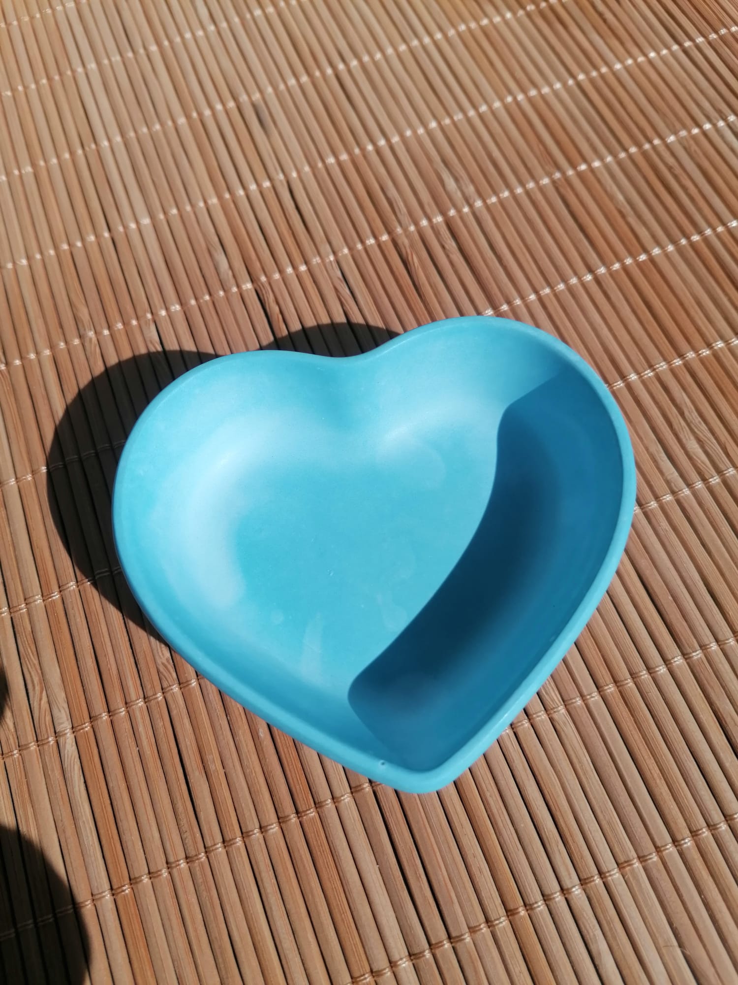 Herzschale blau - Seelen-Moment Vertrauen